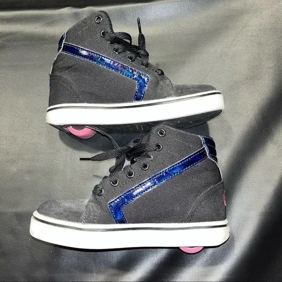 Heelys Black Sneaker Shoes Size 1Y - Picture 6 of 9